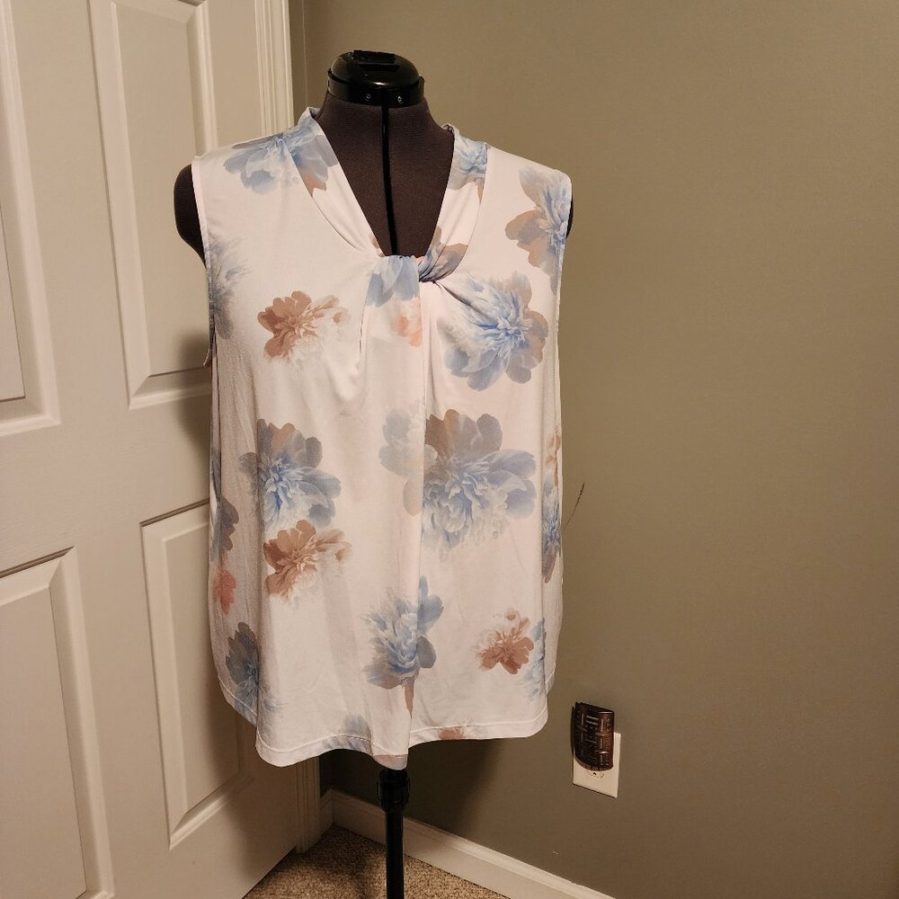 Calvin Klein 3X Flower Print Top